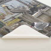 "Fisherman's Dream" Middelgrote Sherpa Blanket Deken (3/4)