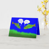 Fisherman's Fun Verjaardag Kaart (Gele Bloem)