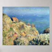 Fishermans Hut in Varengeville door Monet Print (Voorkant)