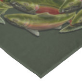 Fisherman's Tafeldoek Coho zalm Fish Decor Tafelkleed (Gekanteld)