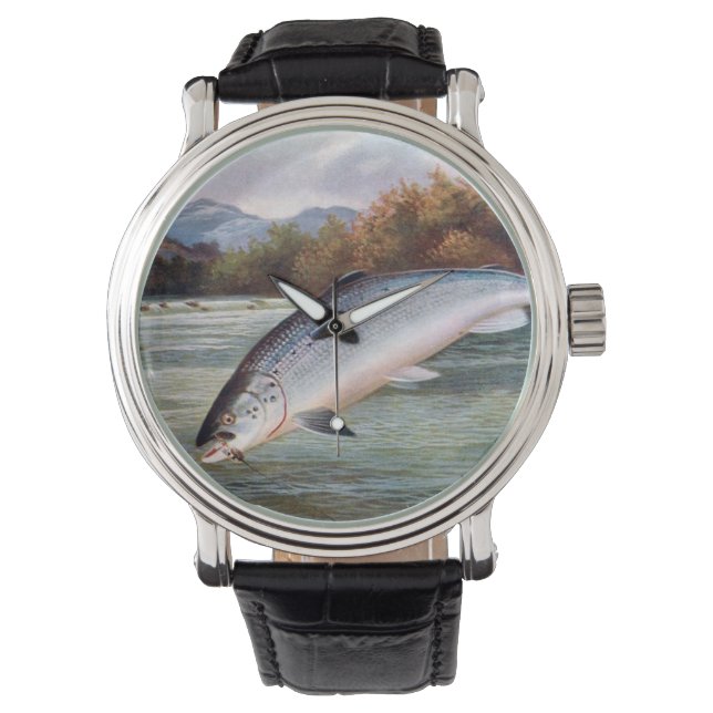 Fisherman's Watch - Zalm Horloge (Voorkant)