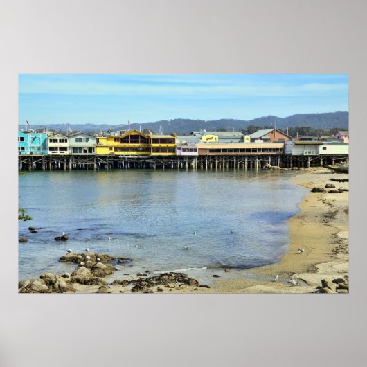 Fisherman's Wharf in Monterey California Poster (Voorkant)