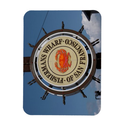 Fisherman's Wharf Sign Magneet (Verticaal)