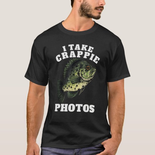 Fishermen I Take Crappie Photos Mens  Crappie Fish T-shirt (Voorkant)