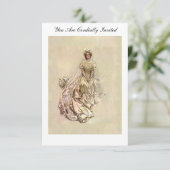 Fisher's Amerikaans meisje uit 1902 ~ Mooie bride Kaart (Staand voorkant)