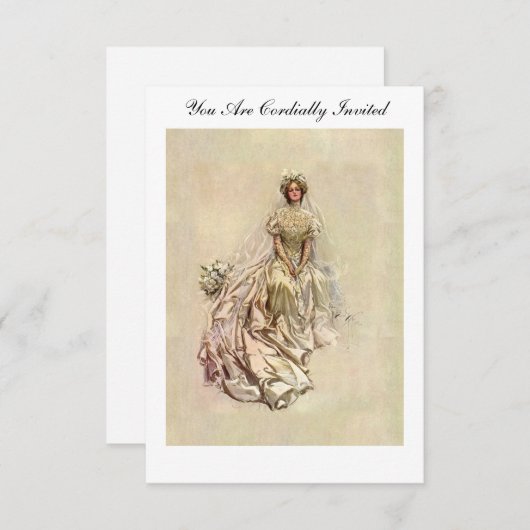 Fisher's Amerikaans meisje uit 1902 ~ Mooie bride Kaart (Voorkant / Achterkant)