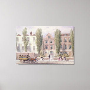 Fisher's House, Lower Street, Islington, 1838 Canvas Afdruk