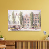 Fisher's House, Lower Street, Islington, 1838 Canvas Afdruk (Insitu (Woonkamer))