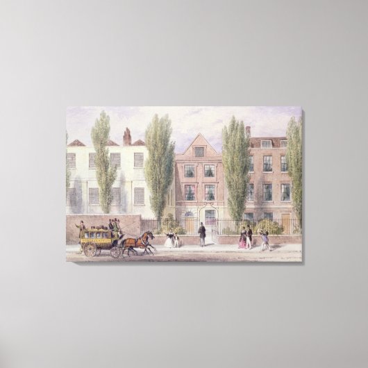 Fisher's House, Lower Street, Islington, 1838 Canvas Afdruk (Voorkant)