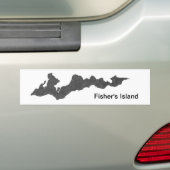 Fisher's Island Bumpersticker (Op auto)