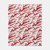 Fishers Island Fleece Blanket – Red/White (Voorkant)