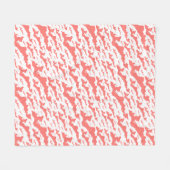 Fishers Island Fleece Deken – Roze/Wit (Voorkant (Horizontaal))