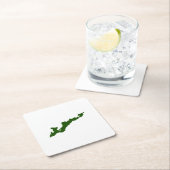 Fishers Island Logo Papier Onderzetters - Groen (Insitu)