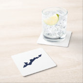 Fishers Island Logo papieren Onderzetters - Marine (Insitu)