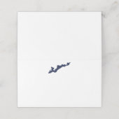 Fishers Island Logo Place Cards - Blauw Plaatskaartje (Buitenkant ongevouwen)