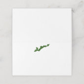 Fishers Island Logo Place Cards - Groen Plaatskaartje (Buitenkant ongevouwen)