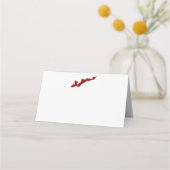 Fishers Island Logo Place Cards - Rood Plaatskaartje (Voorkant)