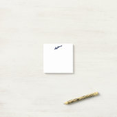 Fishers Island Logo Post-ITS - Blauw Post-it® Notes (Op bureau)