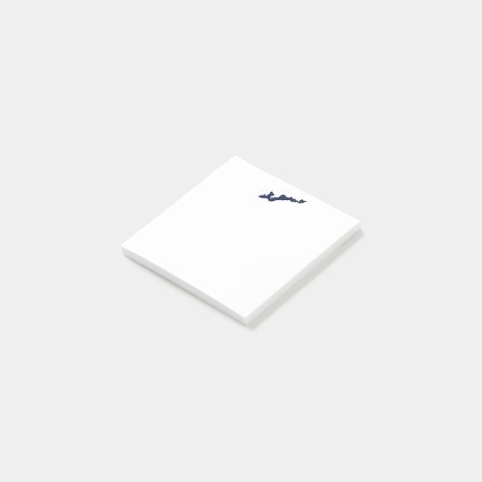 Fishers Island Logo Post-ITS - Blauw Post-it® Notes (Schuin)