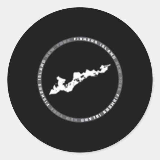Fishers Island, New York Ronde Sticker (Voorkant)