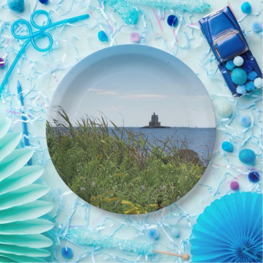 Fishers Island - Race Rock Light - Paper Borden Papieren Bordje (Feest)