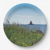 Fishers Island - Race Rock Light - Paper Borden Papieren Bordje (Voorkant)