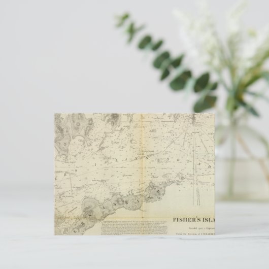 Fisher's Island Sound Briefkaart (Staand voorkant)