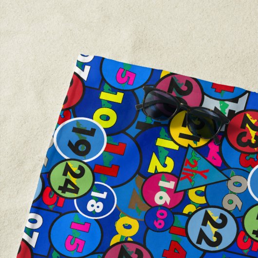 Fishers Island Strandlaken - Gatehouse Stickers (In situ)