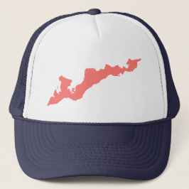 Fishers Island Trucker Hoed - Coral Pink Trucker Pet