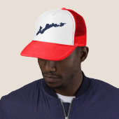 Fishers Island Trucker Hoed - Marine Pet (In situ)