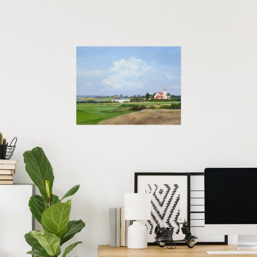 Fishers Island View Poster (Thuiskantoor)