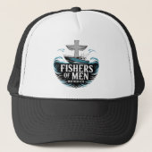 Fishers Of Men Christian Boating  Trucker Pet (Voorkant)