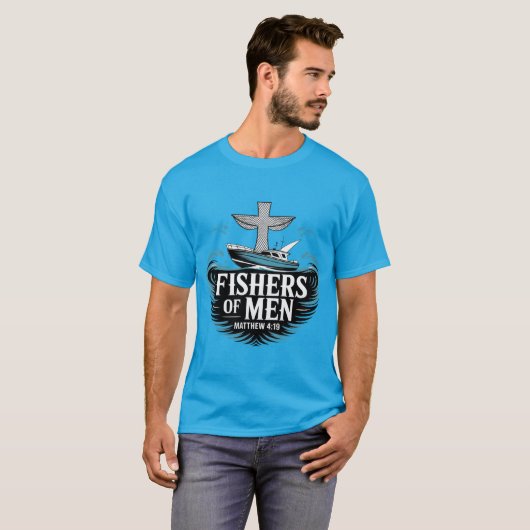 Fishers Of Men Christian  T-shirt (Voorkant volledig)