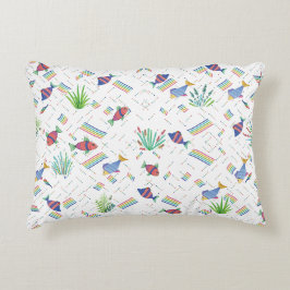 Fishes and Plants in Pond Accent Kussen