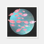 Fishes Art Cocktail servet (Voorkant)