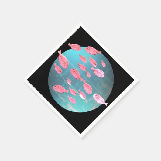 Fishes Art Cocktail servet (Hoek)