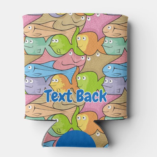 Fishes cartoon fleskoeler blikjeskoeler (Achterkant)