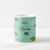 Fishes Light Turquoise Koffiemok (Center)