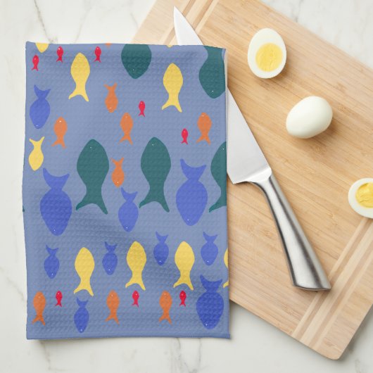 Fishes Tea Towel Theedoek (Quarter Fold)