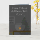 FishFolkArt 2020 Vakantie Kaart (Gele Bloem)