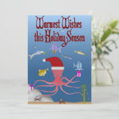 FishFolkArt Christmas 2025 Holiday Card Feestdagenkaart (Staand voorkant)