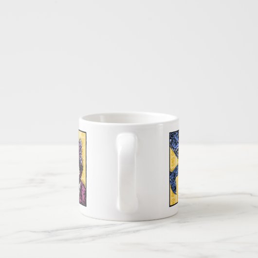 Fishhook - Pop Gothic Nachtmerrie Surreal Art 6 oz Espresso Kop (Achterkant)