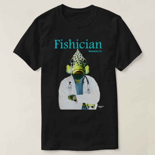 Fishician 1 t-shirt (Design voorkant)