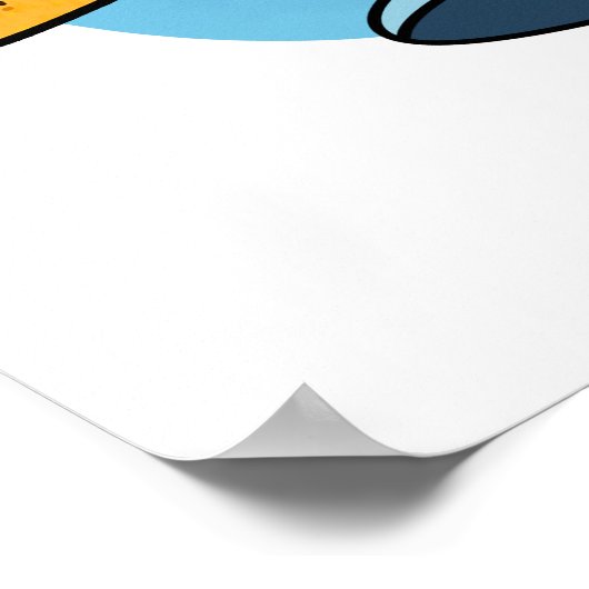 Fishin chips Grappig eten Pun Poster (Hoek)