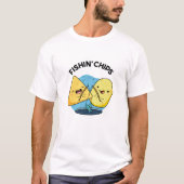 Fishin chips Grappig eten Pun T-shirt (Voorkant)