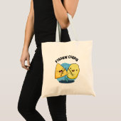 Fishin chips Grappig eten Pun Tote Bag (Voorkant (product))