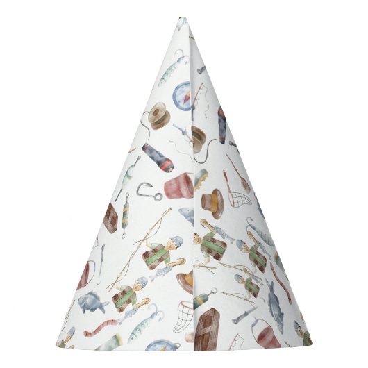 Fishing 1st Birthday | O-Fish-Ally One party Feesthoedjes (Achterkant)