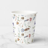 Fishing 1st Birthday | O-Fish-Ally One party Papieren Bekers (Rechts)