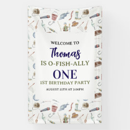 Fishing 1st Birthday | O-Fish-Ally One party Spandoek