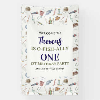 Fishing 1st Birthday | O-Fish-Ally One party Spandoek